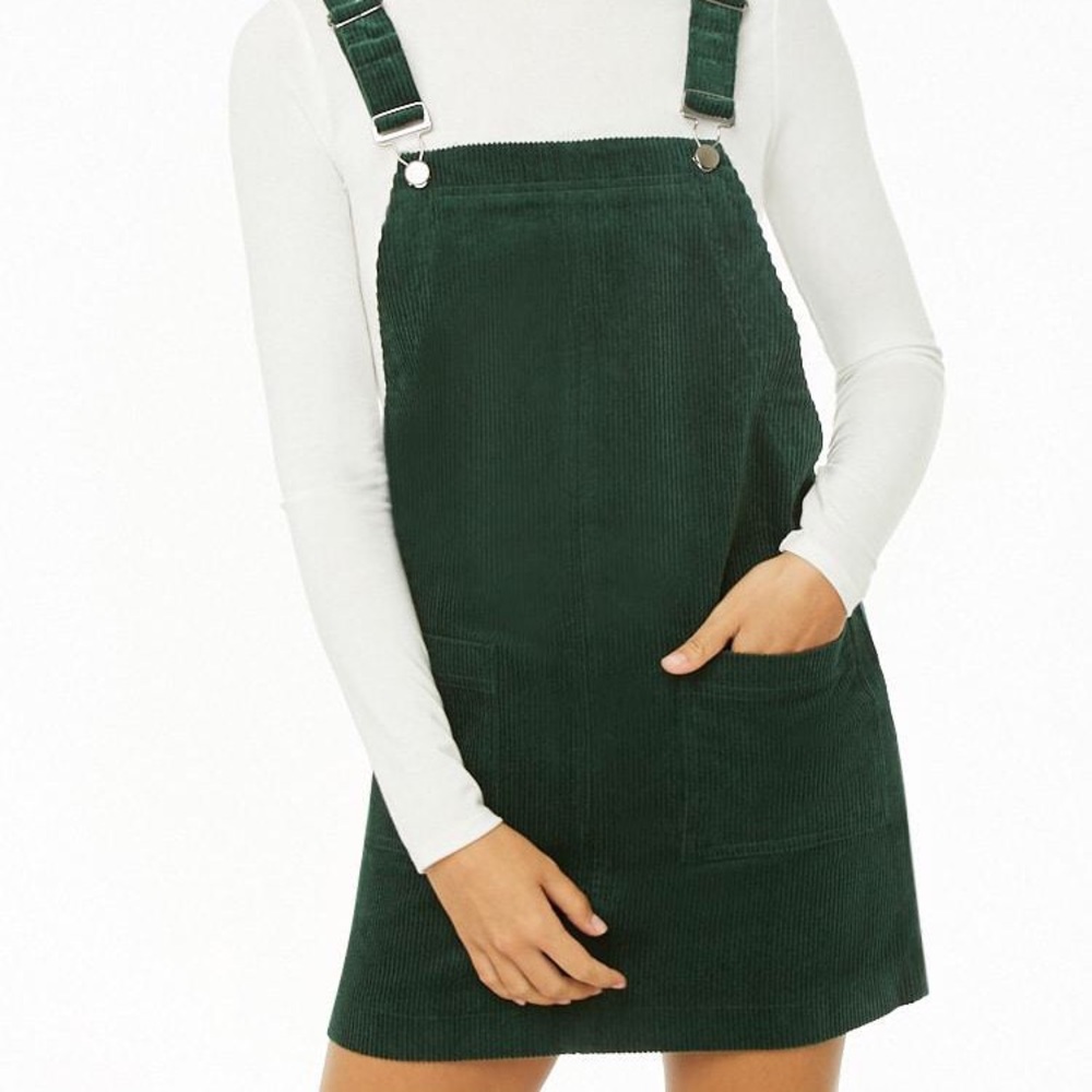 Green Overall Dress
